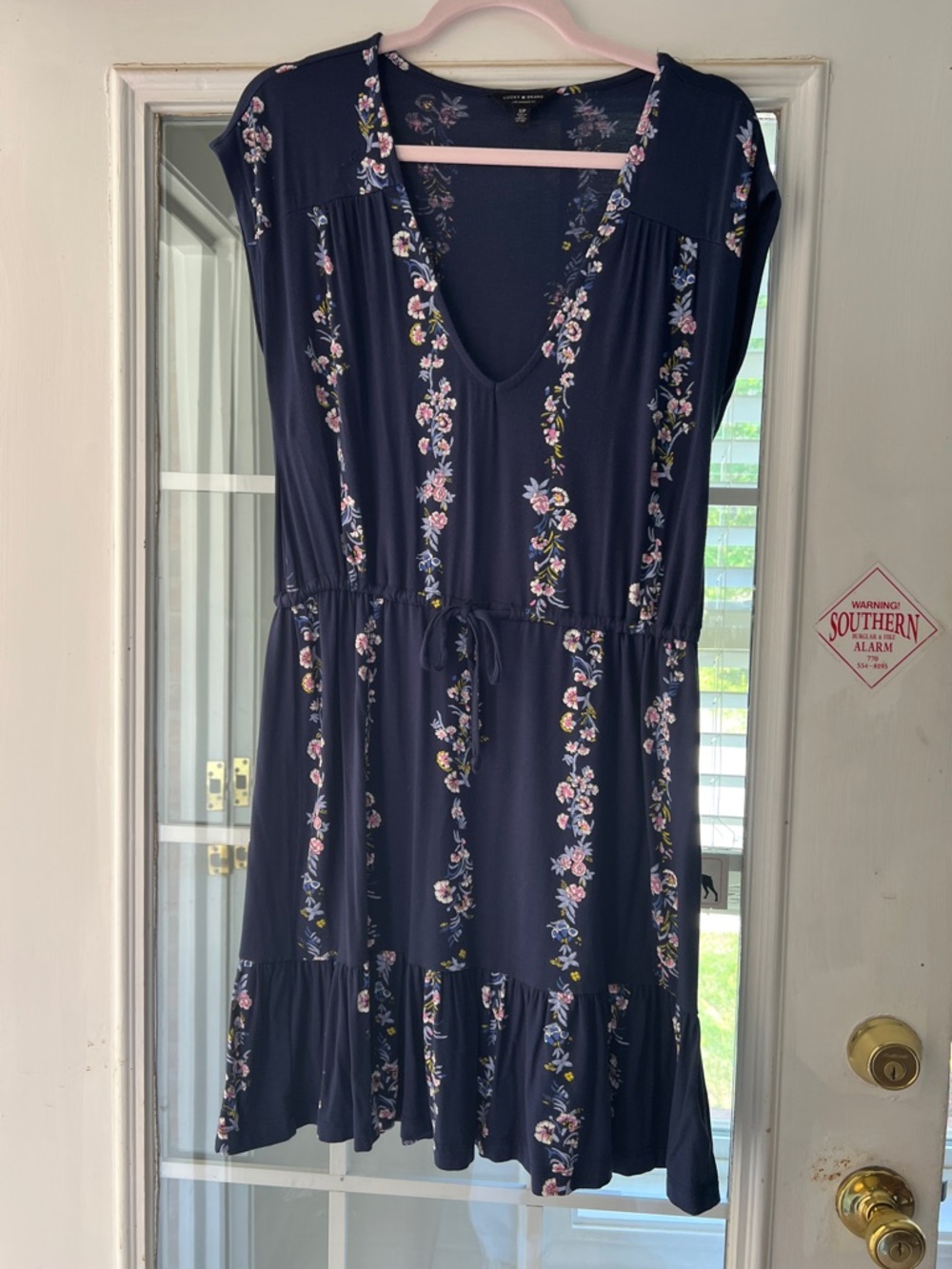 Lucky Brand Navy Floral Mini Dress